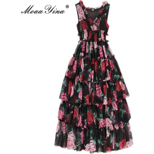 MoaaYina Sleeveless Summer Dresses
