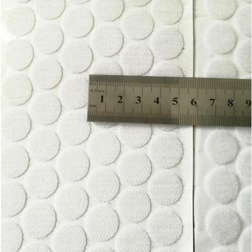 18mm Diameters coins,1000sets , Sticky Back Fastening Dots. Adhesive hook&loop,2G Brand