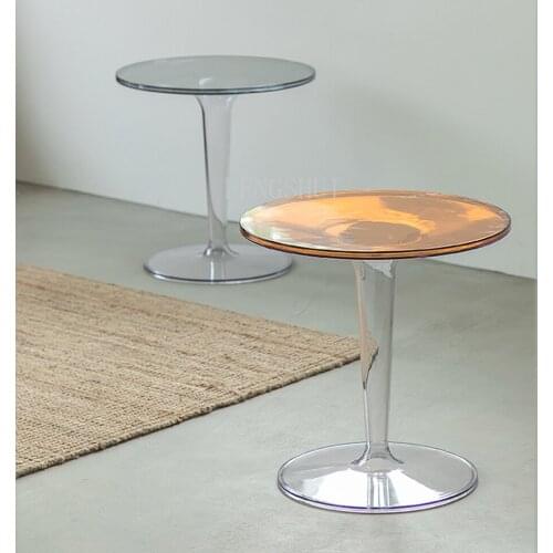 Nordic Transparent Acrylic Table Creative Crystal Acrylic Coffee Table for Living Room Furniture Small Table for Bed Side Table