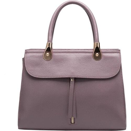 Cowhide New Leather Fashion Europe And America Style Luxury Handbags Women Bags Large Capacity Leisure Chic Lady Bag