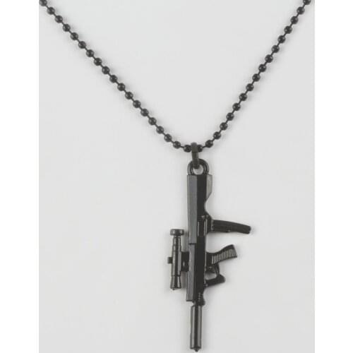 Gun Figured Metal Male Necklace
