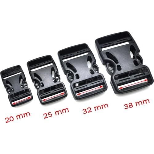 Plastic Dual Adjustable Buckle For Backpack Straps Luggage Outdoor sports bag buckle travel buckle accessories