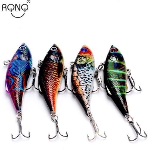 Rqnq 1 8.0cm 11.8g full swimming layer VIB plastic hard bait 3D eye artificial bionic bait color painting painting fake bait