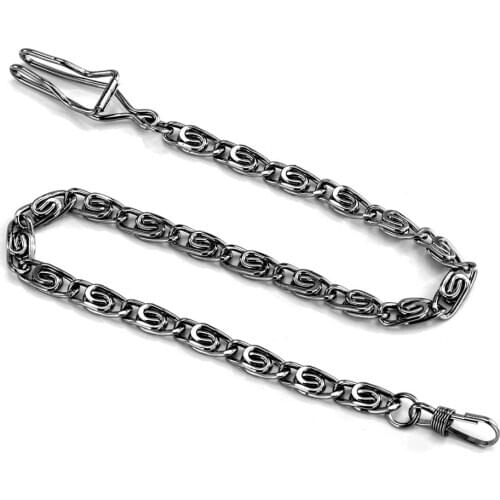 Retro Bronze/Black/Silver/Gold Fold Twist Pocket Watch Chains