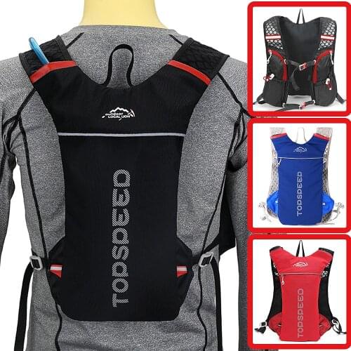 Trail Running Backpack 5L Ultra Running Hydration Vest Pack Marathon Running Bike Rucksack bag Soft Flask Bottle Water Bag