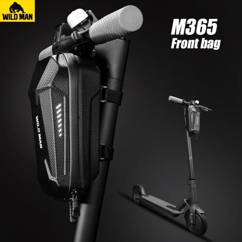 WILD MAN Scooter Front Bag for M365 Scooter Accessories ES3 ES4 Universal Electric Scooter Pannier Front Storage Hanging Pouch