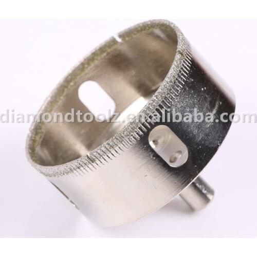 Talentool 40mm(1.57") Diamond Coated Core Bit Glass Hole Saw Drill Bit for Glass Tile Ceramic