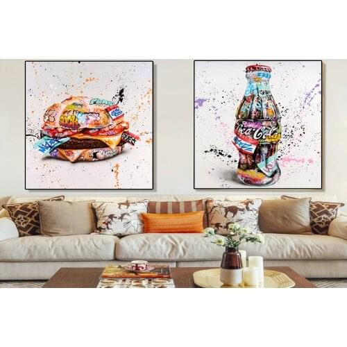Street Graffiti Poster Abstract Art Canvas Painting Cola Game Console Wall Painting Living Room Home Decoration Accessories