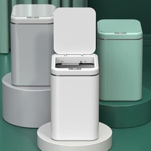 Smart Creative Trash Can Automatic Induction Bathroom Nordic Trash Can Living Room Kitchen Kosz Na Smieci Home Products DG50WB