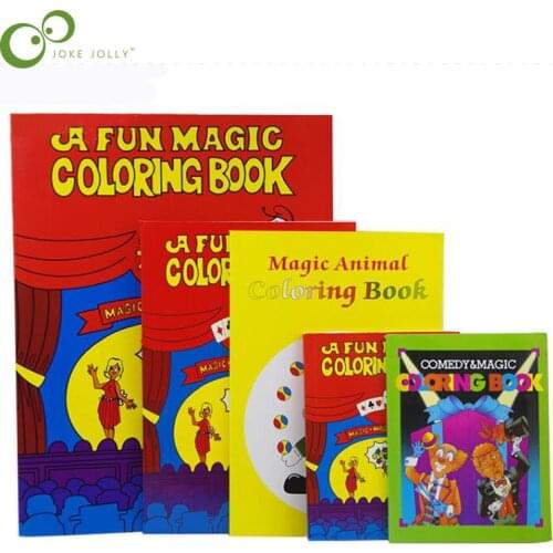 A Fun Magic Coloring Book Magic Tricks Cards Best For Kids Magie Book Stage Prop Gimmick Mentalism Funny WYQ