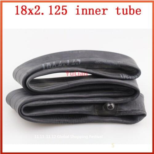 Inner tube 18 x 2.125, with stem straight valve, suitable for many gas electric scooters and electric bicycles 18x2.125