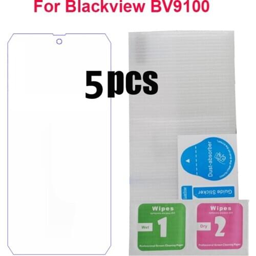 5PCS Blackview BV9100 Tempered Glass 100% New Good Quality Premium Screen Protector Film Accessories for Blackview BV9100 Pro