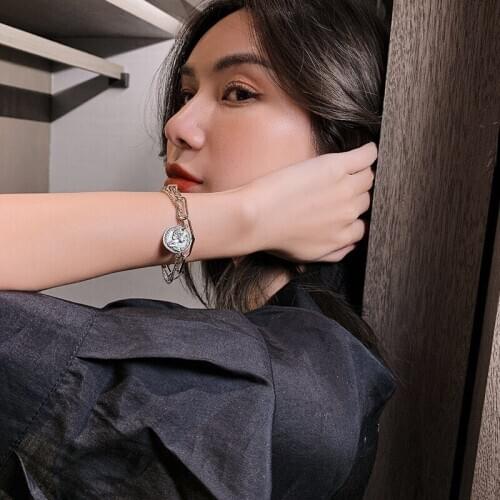 Vintage Queen Portrait Double Chain OT Buckle 925 Sterling Silver Bracelet For Women Designer Hand Jewelry Gifts