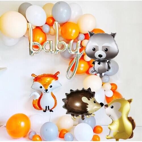 1pcs Babyshower Kids Decor Animal Balloons Jungle Birthday Party Home Decoration Cartoon Balloon Party Supplies