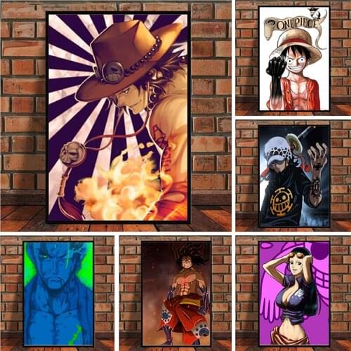 One Piece Sword of Roronoa Zoro Anime Poster Wall Pictures Decoration Canvas Art Print,8 x 10 Inches,Stretched and Ready to Hang