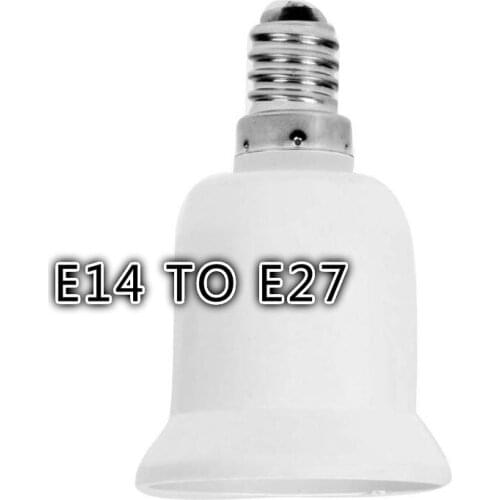 1pcs Home Travel Converter E14 TO E27 Adapter Conversion Socket Fireproof Socket Lamp Holder Converters Lighting Accessories