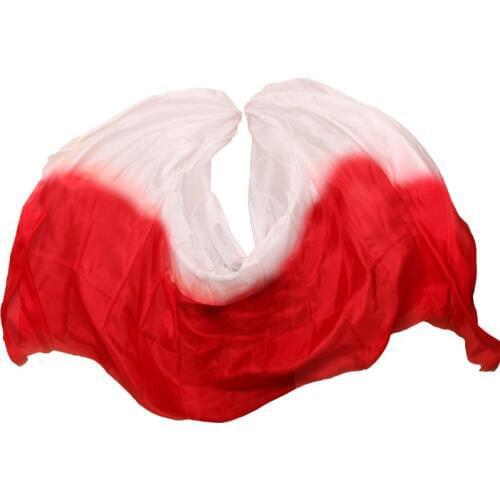 100% Real Silk Veils Dance Stage Performance Props Customized Handmade Dyed Scarf Dance Silk Veils Shawl Pure Natural Veils