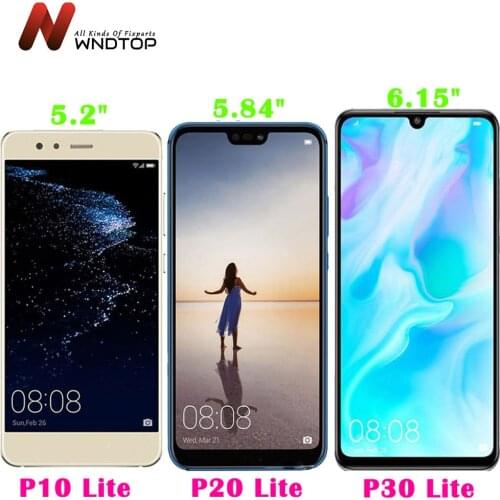 100% Tested For Huawei P20 Lite Lcd P10 Lite LCD Display Screen Touch Assembly For Huawei P30 Lite LCD Display P40 Lite Lcd