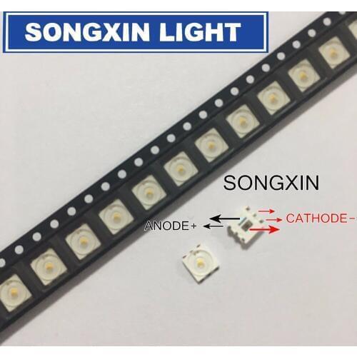 100PCS FOR LUMENS LED Backlight 0.3W 3V 5252 Cool white LED LCD TV Backlight TV Application LML5252MBC-WZ