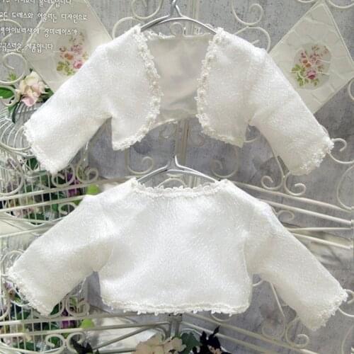 2020 Fashion New Arrivals Kids Girls Wedding Soft White Shawl Flower Girls Long Sleeve Bolero Coat Jacket Shrug Clothing Coat