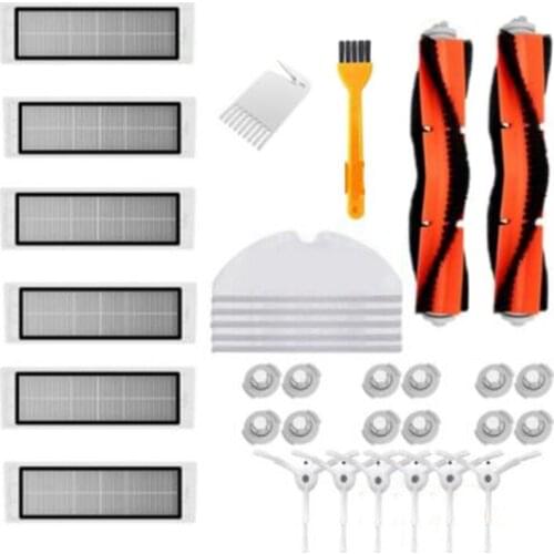 Promotion!Side Brush Roll Brush Mop Colth HEPA Filter for Xiaomi Robot S50 S51 S55 S5 S6 Vacuum Cleaners Parts Accessories