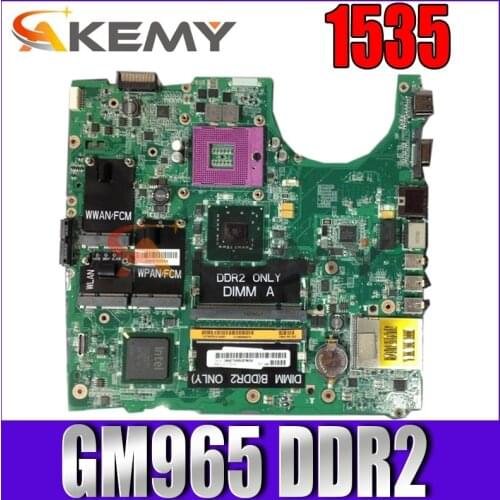 Akemy For Dell Studio 1535 Laptop Motherboard CN-0H277K 0H277K DAFM6BMB6D0 PWB M269C GM965 DDR2 Free CPU
