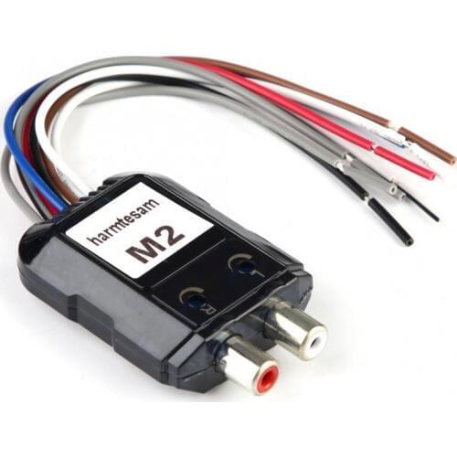 Auto accessorie Car Stereo Subwoofer 2 Channel High to Low Audio Converter with Power Amplifier Control Wire oto aksesuar