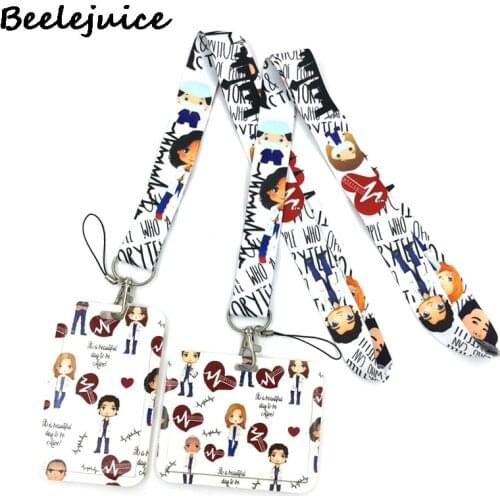 Greys Anatomy Doctor Nurse ID Card Students Work Name card Holder Pass Gym Badge Kids Holder Jewelry Accessories Decorations