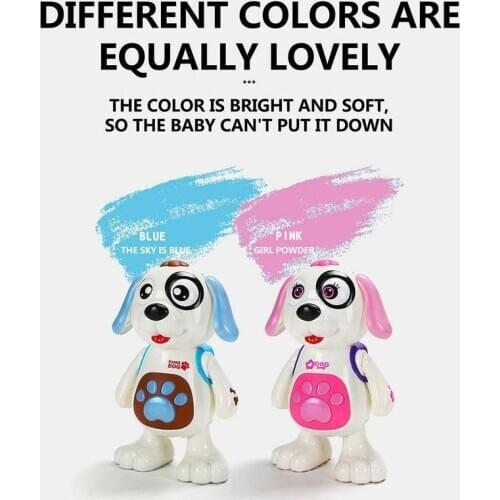 Electric Music Dancing Dog Interactive Educational Toys For Children Electric Toy Robot Dog Remote For Kids Toys Birthday Gift