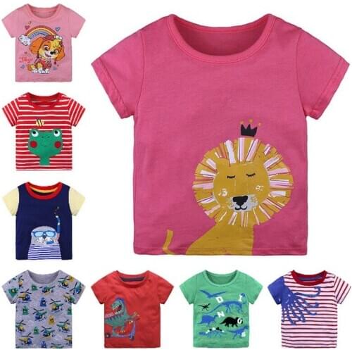 T shirt Boy Kids Summer T-Shirt Clothes Toddler Kids Baby Boys Clothes Short Sleeve Cartoon Bat Printed Top Toddler 1-6Y