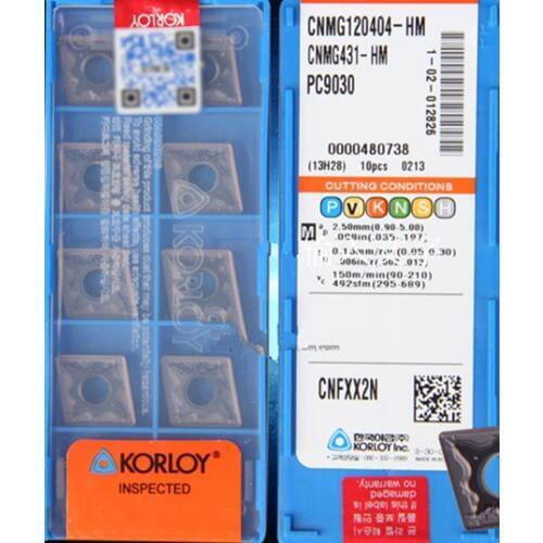 CNMG120404 CNMG120408 HM-HS-HA-GS PC9030 10pcs/set KORLOY PC9030 Carbide insert Processing: stainless steel Free shipping