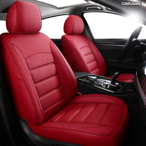 CUWEUSANG Custom Leather car seat cover For Geely Emgrand EC7 Jingang Yuanjing GX7 GC7 GX2 UFO SC3 SC5 SC6 SX7 car seats protect