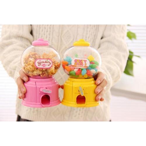 Candy Machine Girl Boy Birthday Favor Box Snack Storage Gumball snack Gum boxes Kid Sweet Toy Vending Coin Bank Party Decor