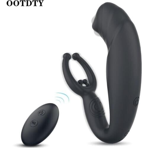 9 Vibration Modes Prostate Massager Remote Control Butt Plug Vibrator Rechargeable Sex Toy for Men Beginner