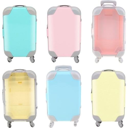 Mini Trolley False Dolls Eyelashes Packaging Box Simulation Luggage Storage Box Wholesale