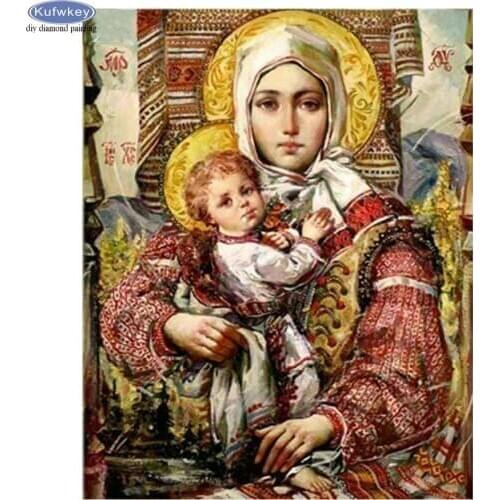 New arrivals Religion Madonna diamond painting people full Square round drill Diamond Embroidery cross stitch accessories 5d diy