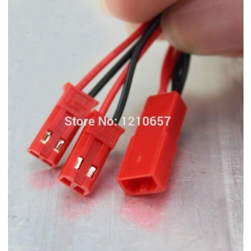 50 Pieces LOT JST Y Parallel Connection Cable 1 Female to 2 Male Plug Wire