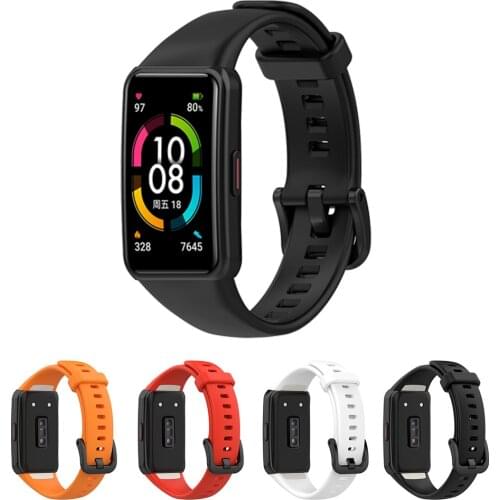 For Honor Band 6 Sport Strap Wristband Smart Bracelet Silicone Sport Watch Straps For Huawei Honor Band6 Correa Accessories