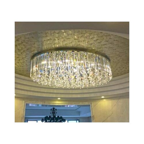 Luxury hotel lobby living room restaurant European post modern flower bedroom bar crystal hanging lamp ceiling lamp