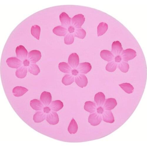 3D Hot Sale Craft Cupcake Flower Fondant Silicone Mold Mould Non-stick Baking Cake Cookies Form Chocolate Soap Sugar For Kitchen