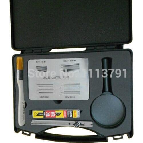 Cross Adhesion Tester Cross-Cut Tester Kit including 1mm,1.5mm,2mm,3mm Paint Film Cross Adhesion Tester