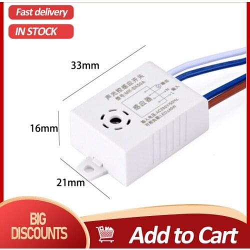 Home Improvement Smart Switches Module 220V Detector Sound Voice Sensor Intelligent Auto On Off Light Switch Accessories