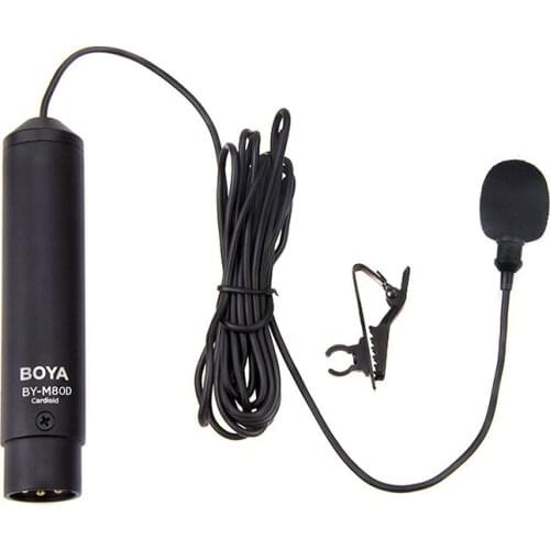 BOYA BY-M8OD Professional Omni-directional Condenser Clip-On Microphone for Camcorders, Audio recorders