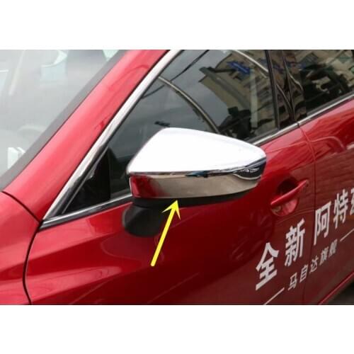 For Mazda 6 ATENZA 2014-2018 High-quality ABS Chrome Rearview mirror cover Anti-Rub protection Decoration Car styling