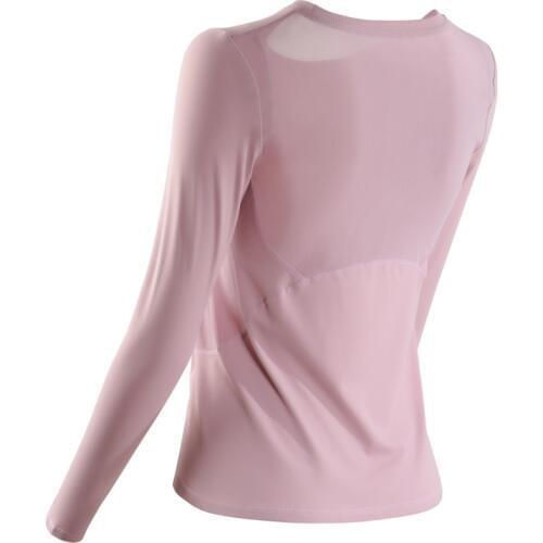 Women Breathable body-building Fitness T shirt long sleeves sports T-shirt mesh sexy back Running shirt yoga top Gym clothes