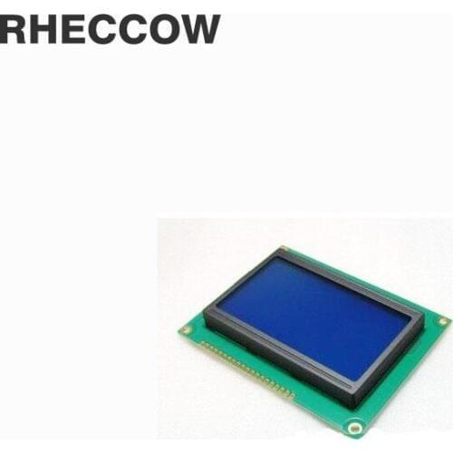RHECCOW 5V Character LCD Module Display LCM 12864 128*64 128X64 blue blacklight white character