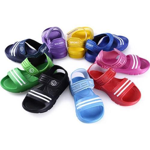 Fashion Baby Kids Sandals Summer Slipper Beach Shoes Toddler Sandal Kid Shoes Baby Boys Girls Casual Closed Toe Beach Pool Flat