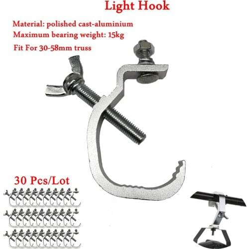30Pcs/Lot Aluminum Lights Hook LED Par Hooks Professional Stage Equipment LED Stage Light Truss Disco Dj Club Light Hanging Hook