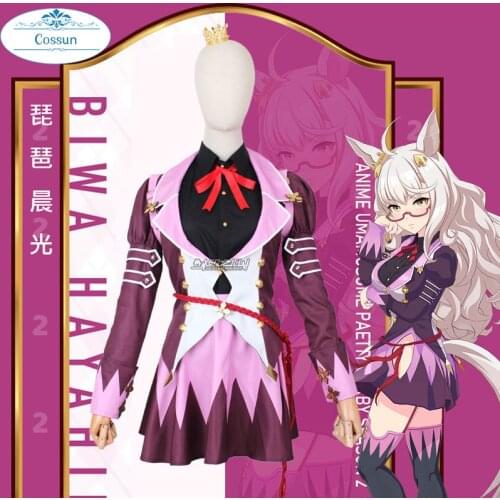 Anime Umamusume:Pretty Derby Biwa Hayahide Jockey Suit Uniform Dress Cosplay Costume Halloween Party Outfit For Women 2021 NEW