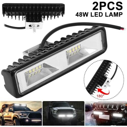 Car Light Assembly Led Fog Lights Off Road 4x4 48W Spot Beam Led Light Bar For Trucks ATV SUV DRL LED Spotlight Work Light Bar